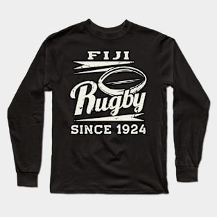 Vintage Fiji Rugby Since 1924 Long Sleeve T-Shirt